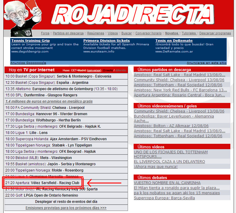Roja Directa [enlaces+info] - Taringa!